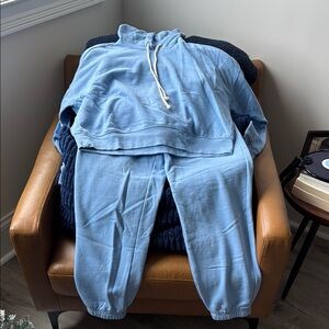 Z Supply Light Blue Hoodie